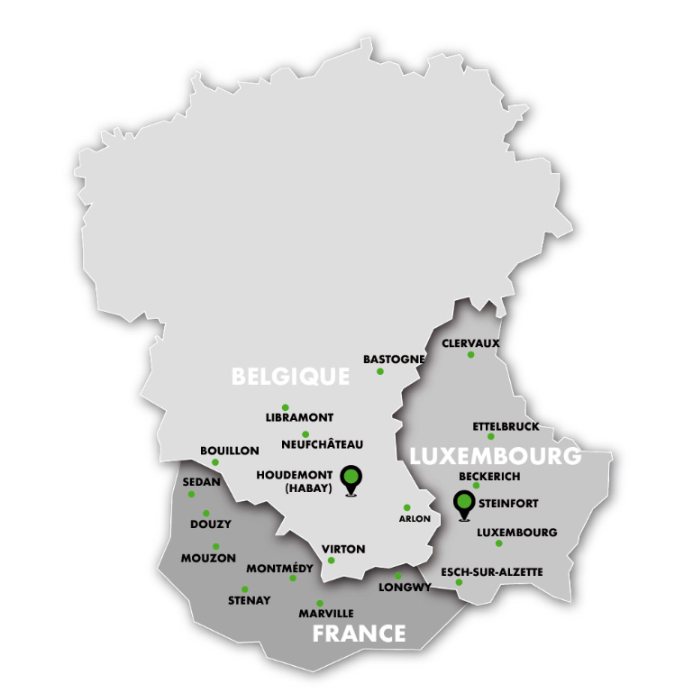 Zone de livraison pellets en sac en province du Luxembourg Belgique, France et Luxembourg