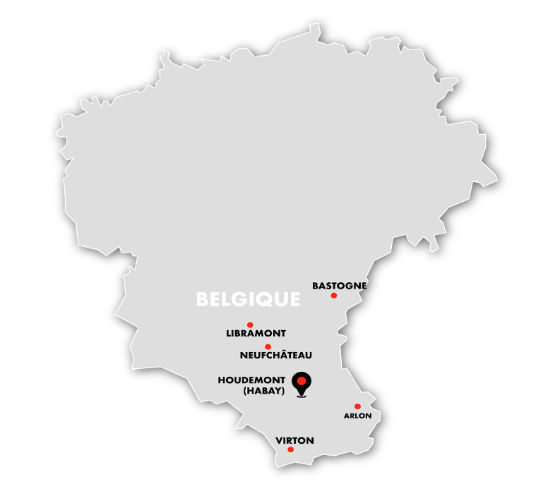 carte livraison mazout en Province du Luxembourg en Belgique